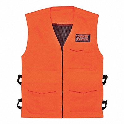 ELVEX JE70M Vest Chainsaw Orange Sz 38 to 42 In