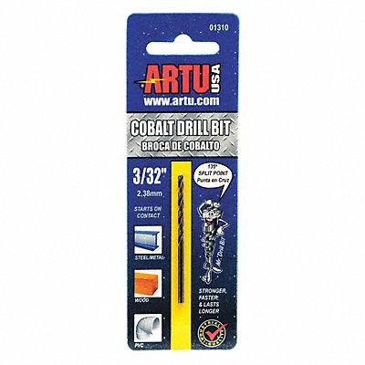 ARTU 1310 Jobber Bit 3/32 in Cobalt Steel