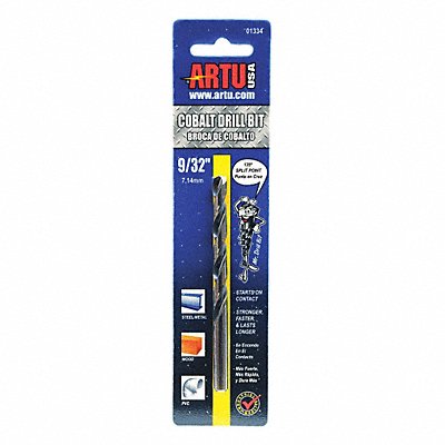 ARTU 1334 Jobber Bit 9/32 in Cobalt Steel