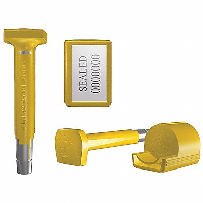 UNIVERSEAL SHLYELLOW50 Bolt Seals Yellow Plastic PK50