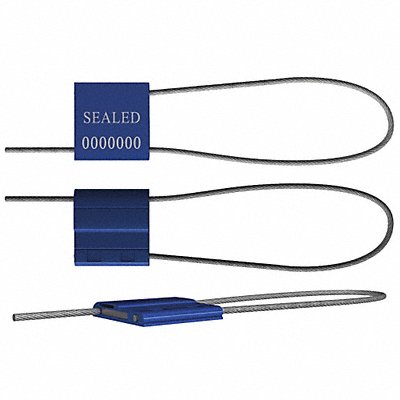 UNIVERSEAL F150M2BLUE50 Cable Seals Blue Anodized PK50