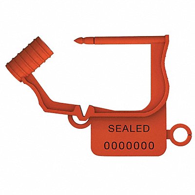 UNIVERSEAL UFLEXORANGE50 Padlock Seals Orange Plastic PK50