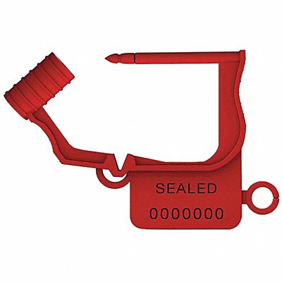 UNIVERSEAL UFLEXRED50 Padlock Seals Red Plastic PK50