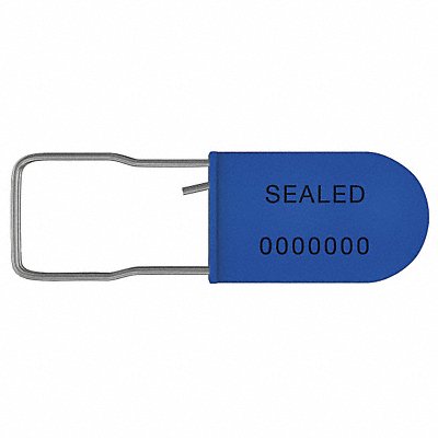 UNIVERSEAL UPADSBLUE50 Padlock Seals Blue Plastic PK50