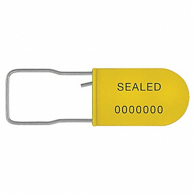 UNIVERSEAL UPADSYELLOW50 Padlock Seals Yellow Plastic PK50
