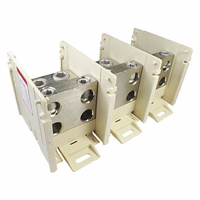 BURNDY BDBLCS6R3 Power Distribution Block Al/Cu 600V AC/DC