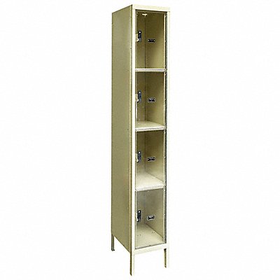 HALLOWELL USVP12284APT Bx Locker 4x1Locker Tan 78 x12 x12 Assm