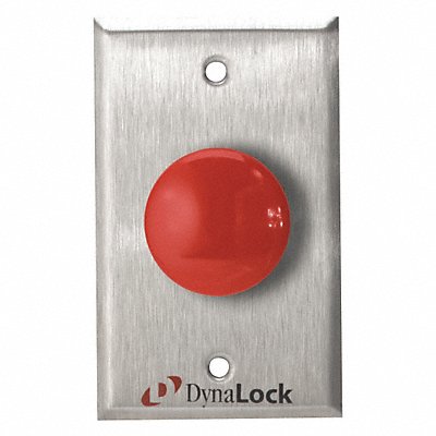 DYNALOCK 6220 Exit Push Button SS Red