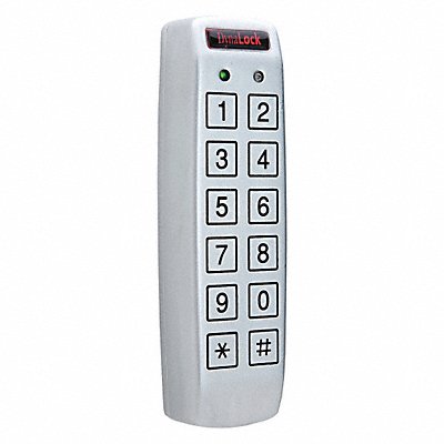 DYNALOCK 7350 Access Keypad Steel White 6in. Hx2in. W