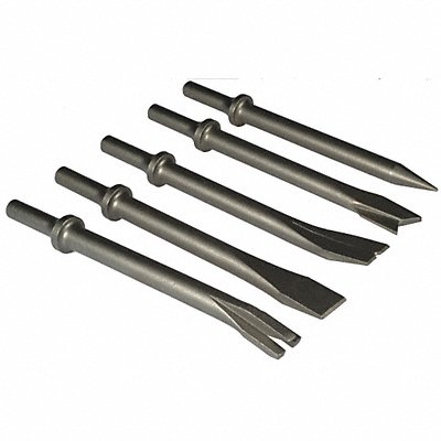 SPEEDAIRE PN12V728043G Chisel Set Round Shank Shape 0.401in PK5