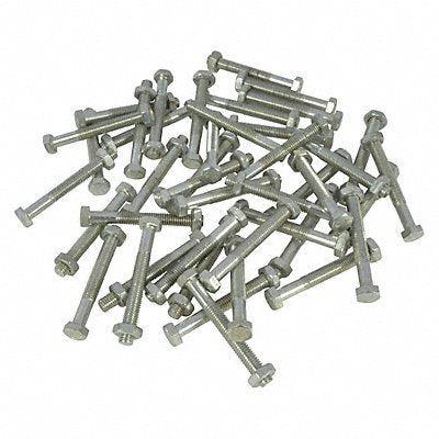 GRAINGER TT11C5435BN2G Bolt and Nut Kit 1/3 to 2-1/2 In PK42