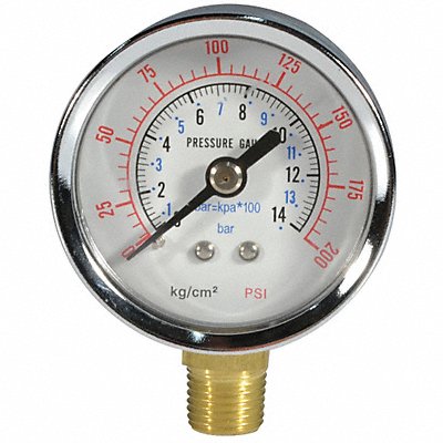 SPEEDAIRE PN2D1220V14KSG Pressure Gauge Speedaire