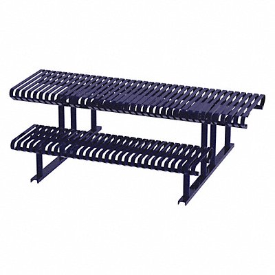 THOMAS STEELE CRTP8HCSFSMBL Picnic Table Blue 94 in D 77-1/2 in W