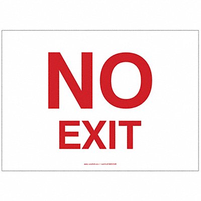 ACCUFORM MADC518VS Exit Sign No Exit 5 X7