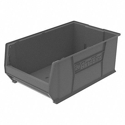 AKRO-MILS 30290GREY F9078 Super Size Bin Grey Plastic 12 in