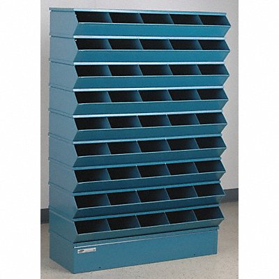 STACKBIN 3245SSB J4603 Sectional Bin Unit 45 Blue 55-1/2 in H