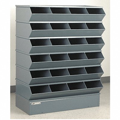 STACKBIN 3324SSB J4607 Sectional Bin Unit 24 Grey 47-1/2 in H