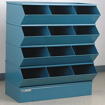 STACKBIN 3412SSB J4610 Sectional Bin Unit 12 Blue 41-1/2 in H
