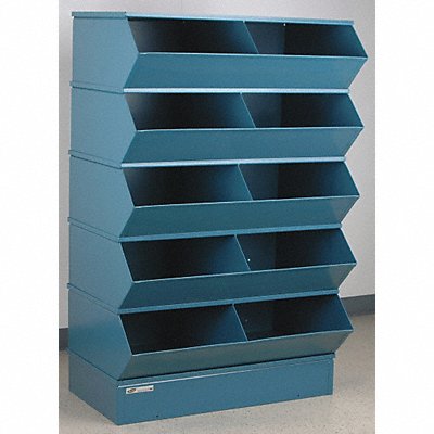 STACKBIN 3510SSB J4615 Sectional Bin Unit 10 Blue 60-3/8 in H