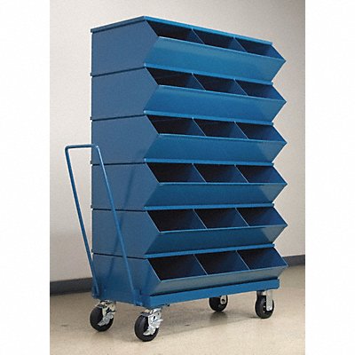 STACKBIN 3418SSMB Sectional Bin Unit 18 Blue 58-5/8 in H