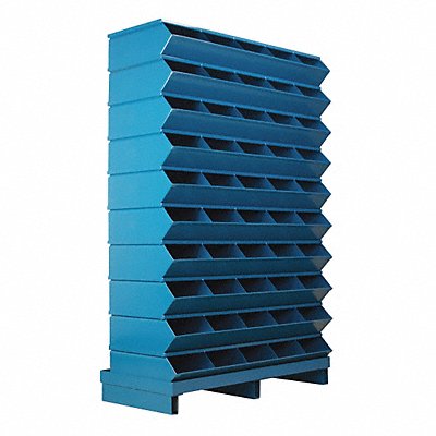 STACKBIN 3250SSPB J4631 Sectional Bin Unit 50 Blue 57-1/2 in H