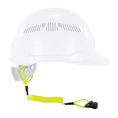 ERGODYNE 3158 Coil Hard Hat Lanyard Clamp 13in. L Lime