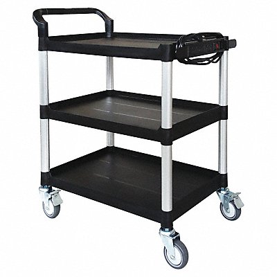 GRAINGER 45NP01 Cart 37-3/16 in Hx32-5/8 in W Black