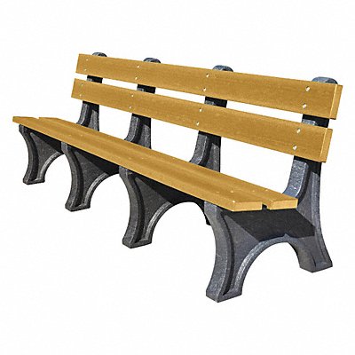 ULTRASITE PB8CEDCOLE Outdoor Bench 96 in L. 10 in W Woodtne