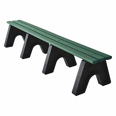 ULTRASITE PB8GRESPOE Outdoor Bench 96 in L 48 in H Grn