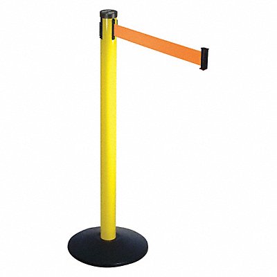 VISIONTRON 301YAOR Barrier Post w/Belt 10ft L Orng Belt