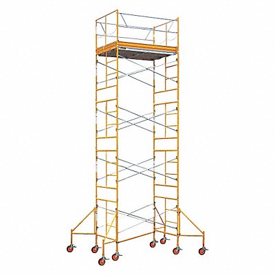 BIL-JAX 6004C10X21RTOR Scaffold Tower 21 ft H 2000 lb.
