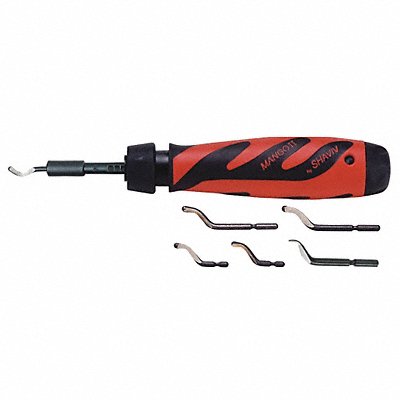 SHAVIV 15500199 Deburring Tool Set Plastic Hi Speed Stl.
