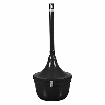 TOUGH GUY 45NY55 K2499 Cigarette Receptacle 4-1/2 gal Black