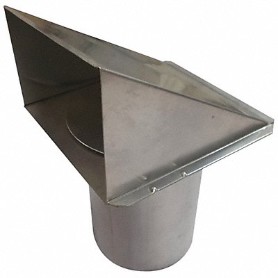 DAYTON 45PE71 Wall Cap Aluminum 3 or 4 In Round