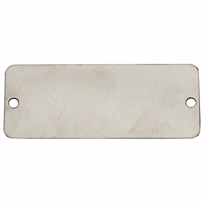 C.H. HANSON 41316 Blank Tag 3 in W Silver Aluminum PK100