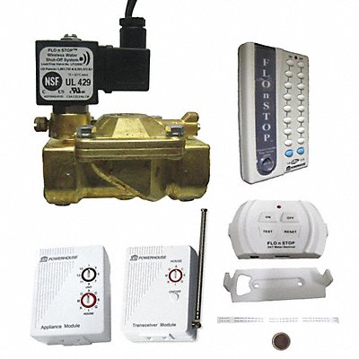FLO N STOP 22960 Water Shutoff System Brass Valve 110V