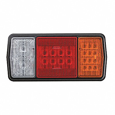 J.W. SPEAKER 265 Stop/Turn/TailLight Rectangula Amber Blk
