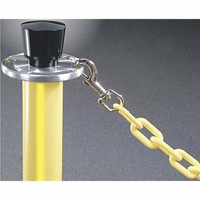 GRAINGER 966350802960PC Plastic Chain Yellow Chrome 8 ft L