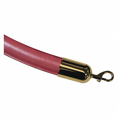 LAWRENCE METAL ROPENAUG430602SNAP2P Barrier Rope 6 ft.L Plshd Brass Snap End