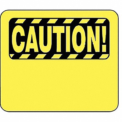 TENSABARRIER SG1351114250H Acrylic Sign Yellow 14 in L Caution