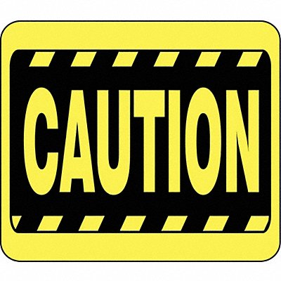 TENSABARRIER SG3351114250H Acrylic Sign Yellow 14 in L Caution