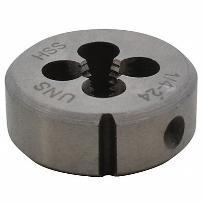 WESTWARD 3146152 Solid 1 In O.D. 1/4in-24ns