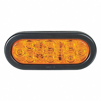 FEDERAL SIGNAL 60710602SB Turn Lamp Oval Amber 6-3/8 L