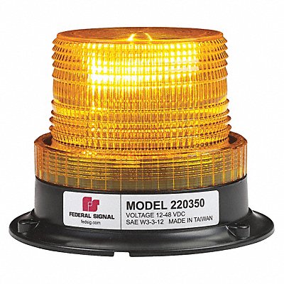 FEDERAL SIGNAL 22035002 Beacon Light Amber Flashing