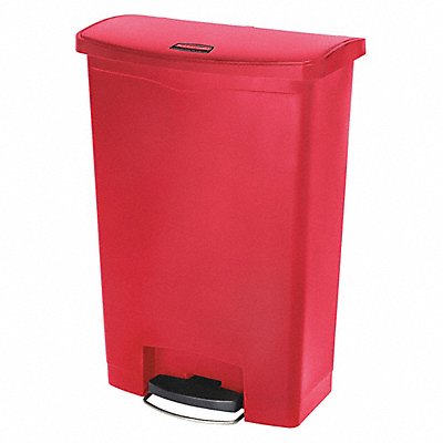 RUBBERMAID COMMERCIAL PRODUCTS 1883570 Garbage Can Rectangular 24 gal Red