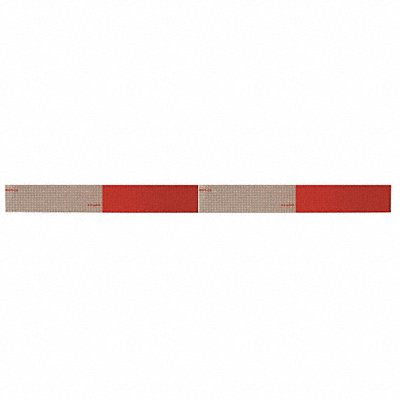 ORALITE 18363 Reflective Tape Red/White 24 in.L 2 in.W