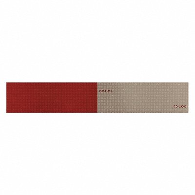 ORALITE 18359 Reflective Tape Red/White 12 in.L 2 in.W