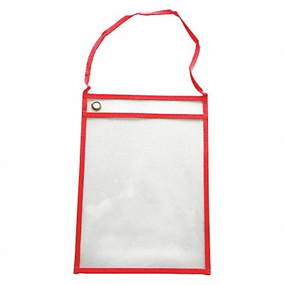 GRAINGER 45TU84 Shop Ticket Holder Red 10 in W PK25