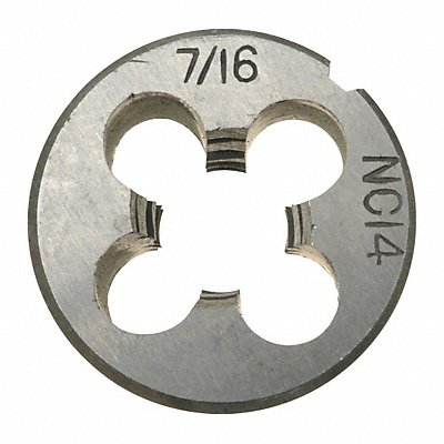 WESTWARD CCT1060109 Alloy Steel Die 1 In Width 7/16-14 UNC
