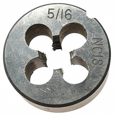 WESTWARD CCT106085 Alloy Steel Die 1 In Width 5/16-18 UNC